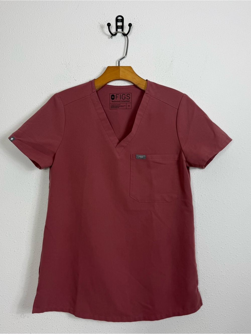 Figs Catarina One-Pocket Scrub Top Mauve PO 1552 XS